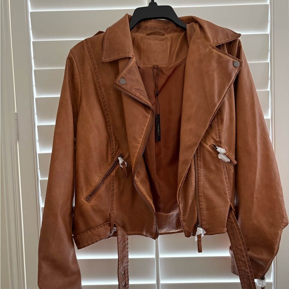 NEW WITH TAGS Max Studio Leather Jacket
